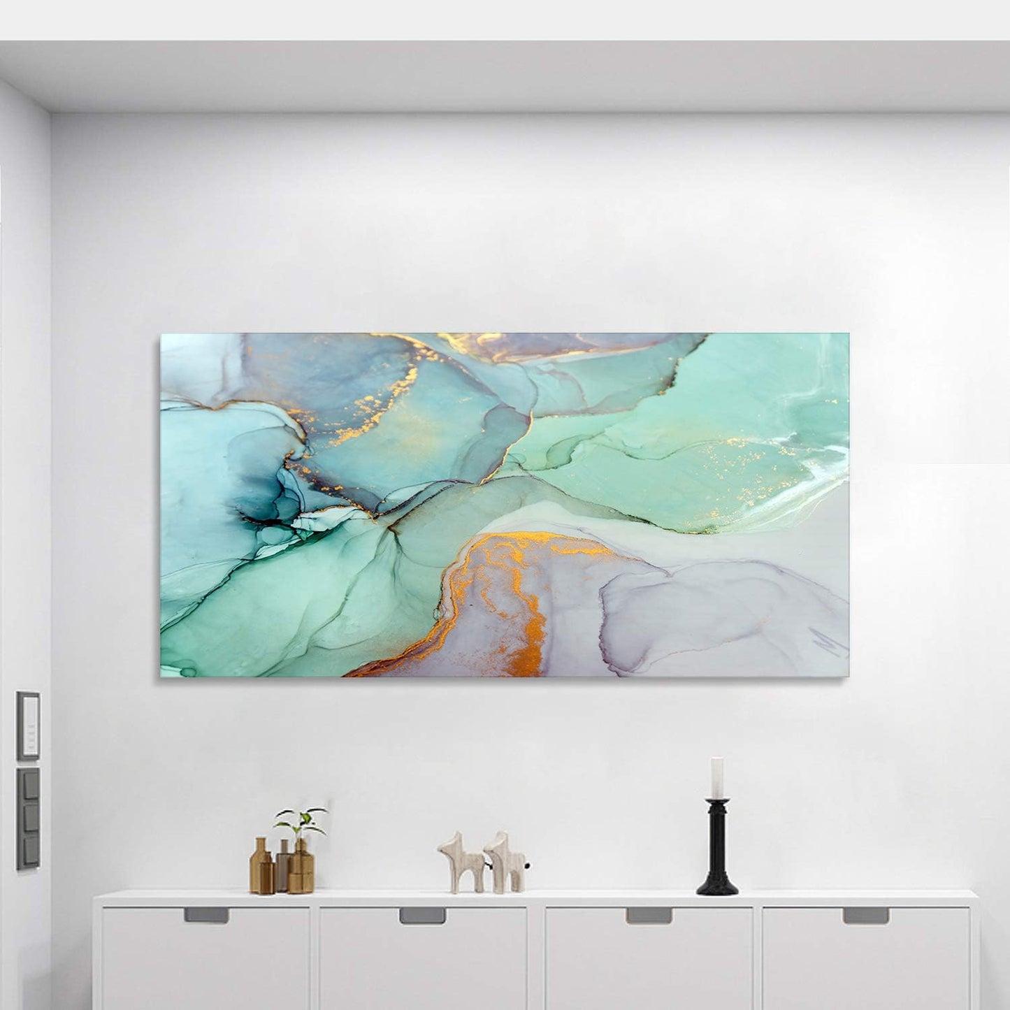 abcdtract Marble Canvas by Looife - Gallery Wrapped Artwork for a Bold Living Room or Bedroom