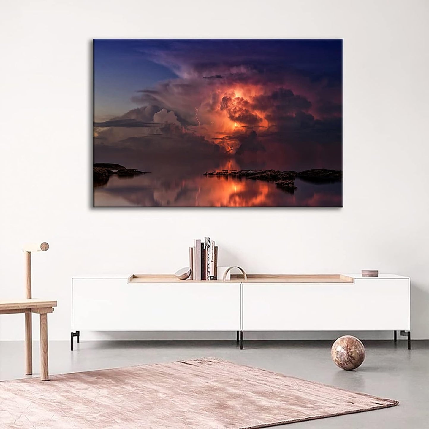 Brusheslife Seascape Art: Canvas Prints of a Beach Sunrise for Modern Home Decor