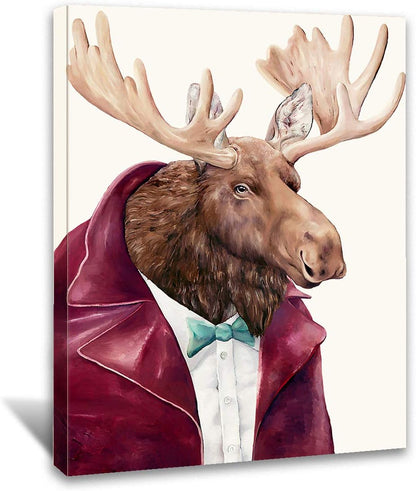 Charming Animal Portraits by Brusheslife - Fun Canvas Paintings for Children's Living Spaces and Bedrooms