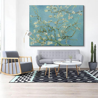 Brusheslife Almond Blossom Art: Van Gogh's Floral Masterpiece on Canvas