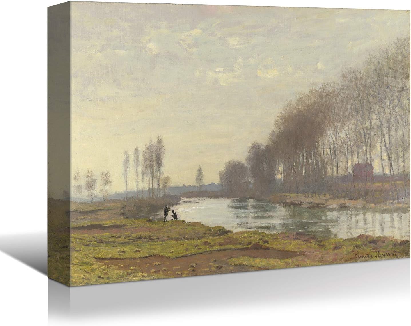 Brusheslife Canvas Art: Monet's Green Forest by the Seine Reproduction