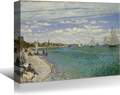 Classic Monet for Your Wall: Brusheslife Canvas Art of Vetheuil Landscape