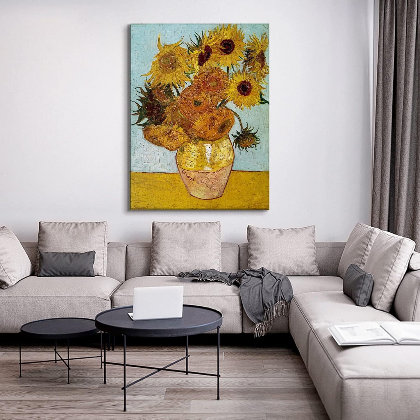 Brusheslife Canvas Art: Van Gogh's Sunflowers - A Gallery-Wrapped Masterpiece