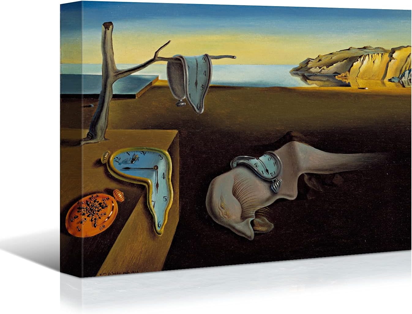 Surreal Elegance: Gallery-Wrapped Dalí Canvas by Brusheslife