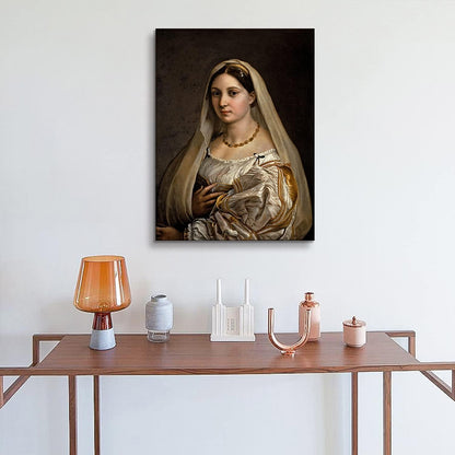 Ready to Hang Classic: Brusheslife Canvas Wall Art of Raphael's Portrait