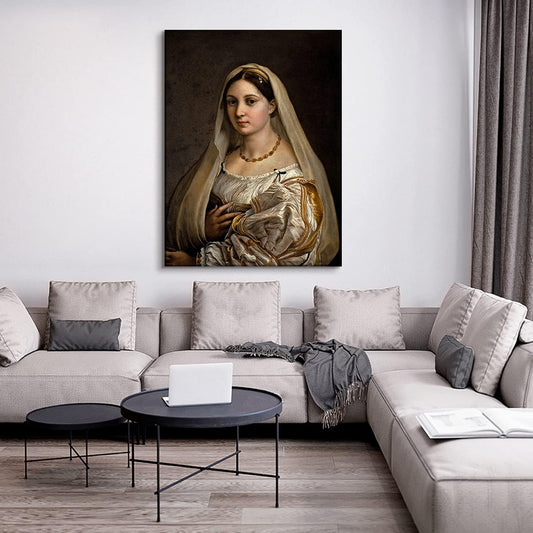 Ready to Hang Classic: Brusheslife Canvas Wall Art of Raphael's Portrait