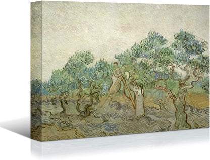 Brusheslife Canvas Art: Van Gogh's Green Forest Landscape Reproduction