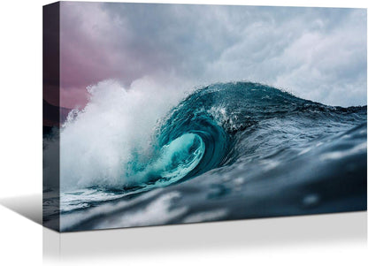 Brusheslife Ocean Art: Blue Sea Waves Canvas Prints for Home Decor