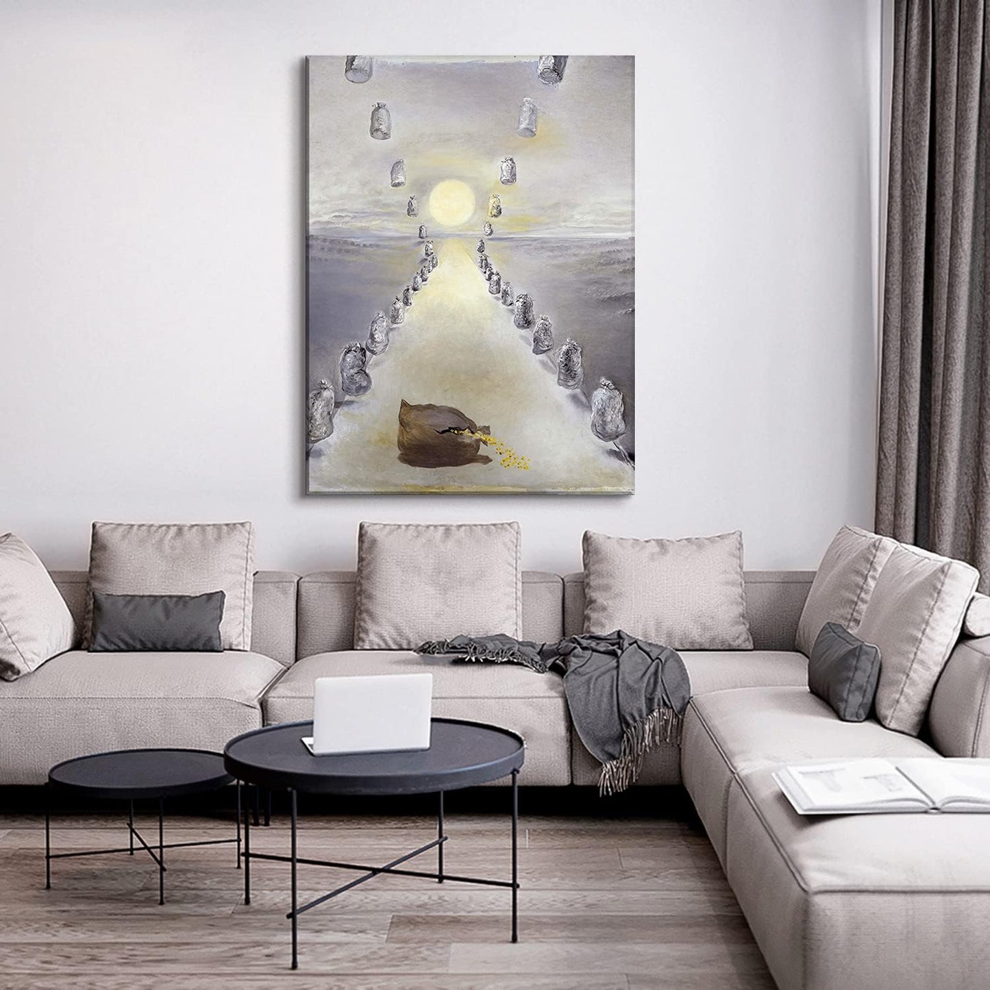 Brusheslife Surrealist Canvas: Dalí-Inspired Masterpiece for Wall Art