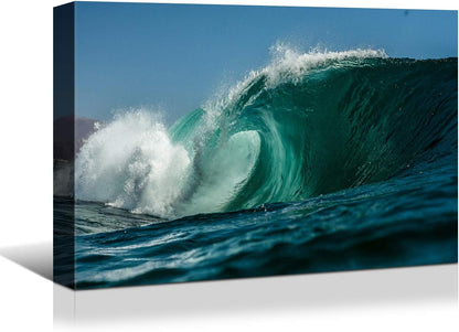 Soothing Seascapes: Blue Sea Waves Canvas from Brusheslife