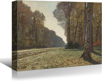 Brusheslife Canvas Art: Monet's Green Forest by the Seine Reproduction