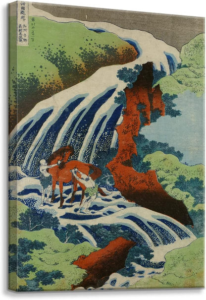 Brusheslife Canvas Wall Art: Hokusai's Iconic Wave in Gallery-Wrapped Style