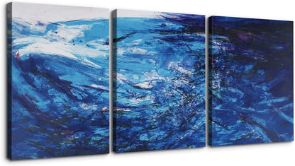 Home Wall Art: Brusheslife's Set of 3 Abstract Canvas Prints