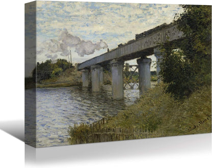 Classic Monet for Your Wall: Brusheslife Canvas Art of Vetheuil Landscape