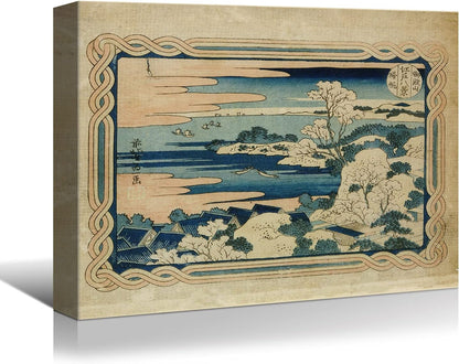 Brusheslife Canvas Art: Hokusai's Eight Views of Edo Reproduction