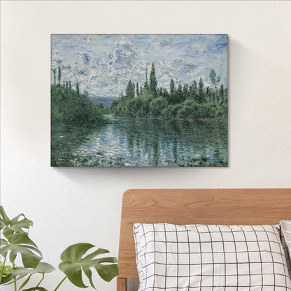 Brusheslife Canvas Art: Monet's Green Forest by the Seine Reproduction