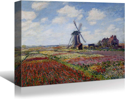 Classic Monet for Your Wall: Brusheslife Canvas Art of Vetheuil Landscape