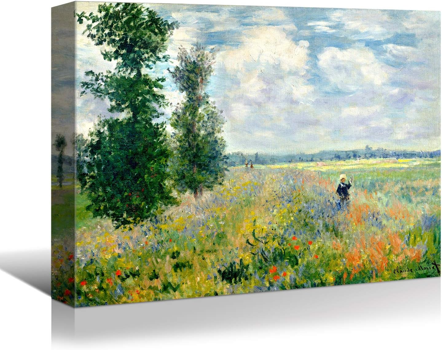 Classic Monet for Your Wall: Brusheslife Canvas Art of Vetheuil Landscape