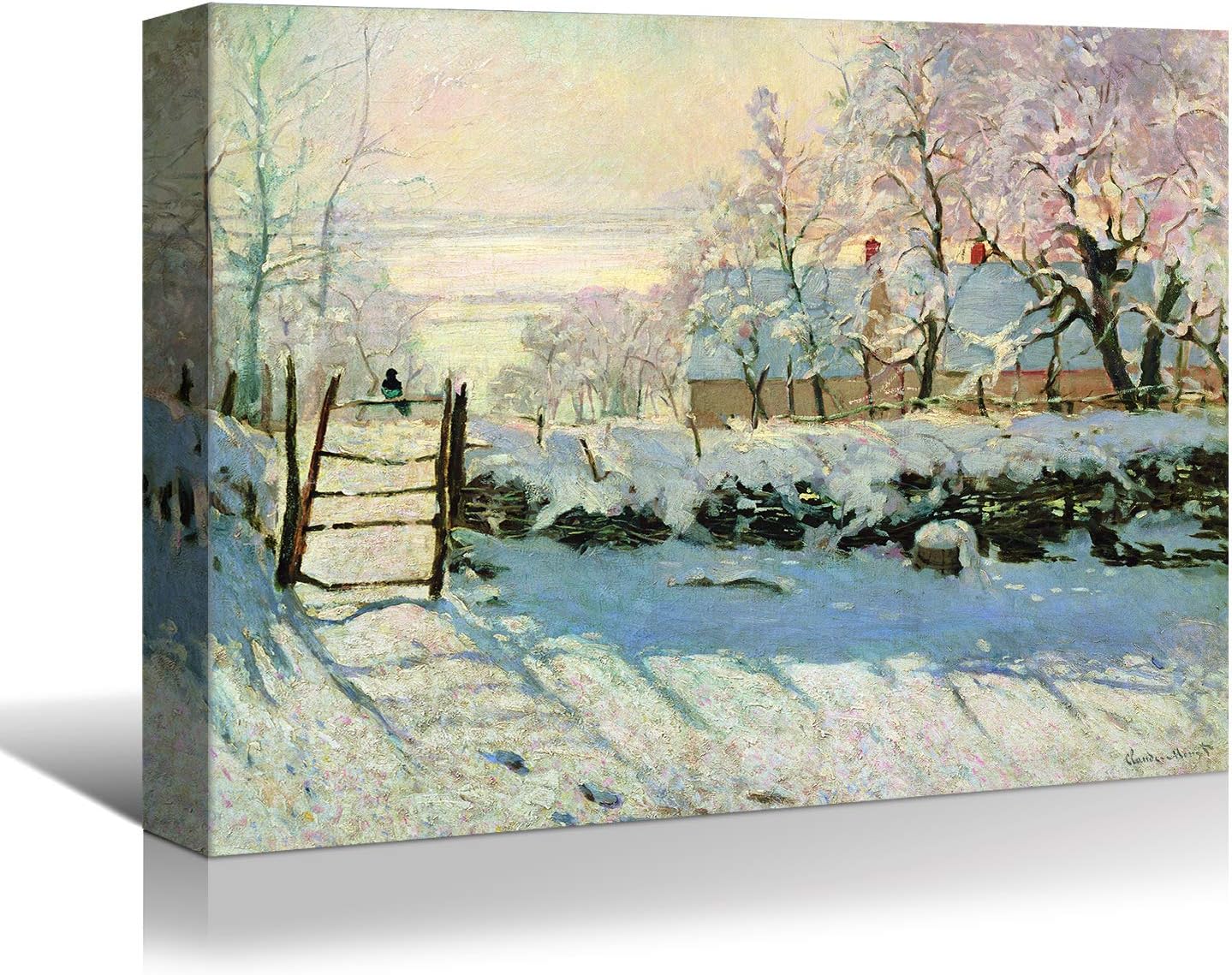 Brusheslife Canvas Art: Monet's Green Forest by the Seine Reproduction