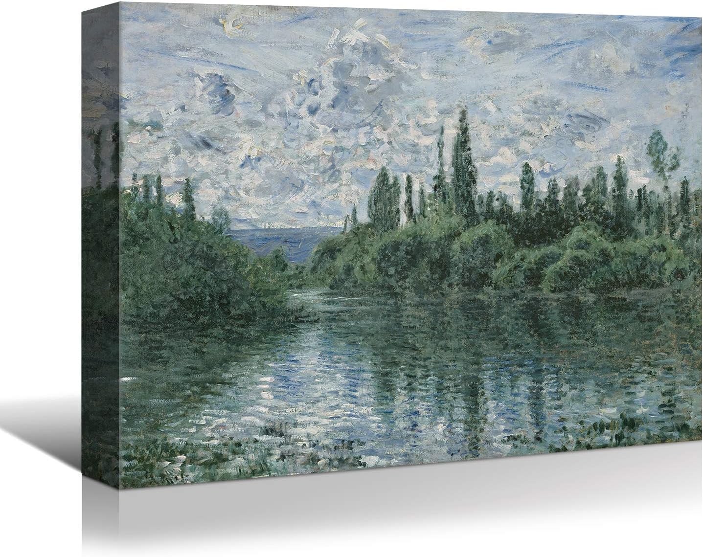 Brusheslife Canvas Art: Monet's Green Forest by the Seine Reproduction