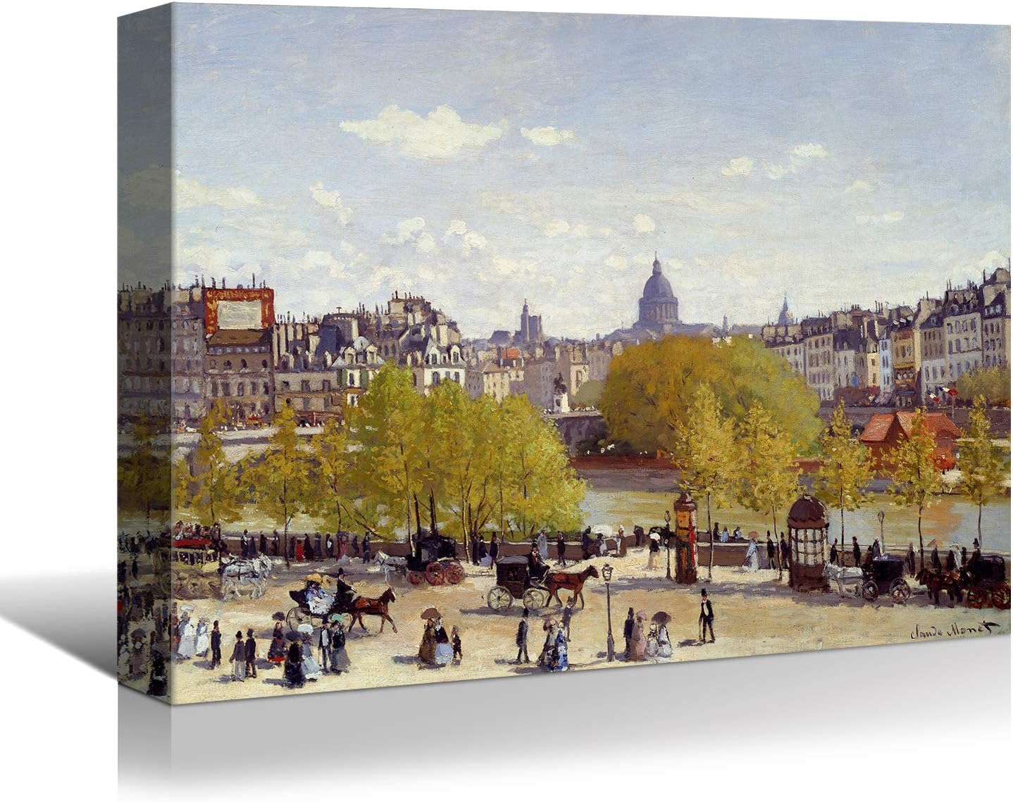 Brusheslife Canvas Art: Monet's Green Forest by the Seine Reproduction