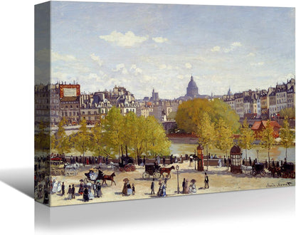 Brusheslife Canvas Art: Monet's Green Forest by the Seine Reproduction