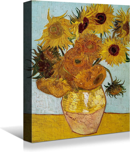 Brusheslife Canvas Art: Van Gogh's Enchanting Flower on Table Reproduction