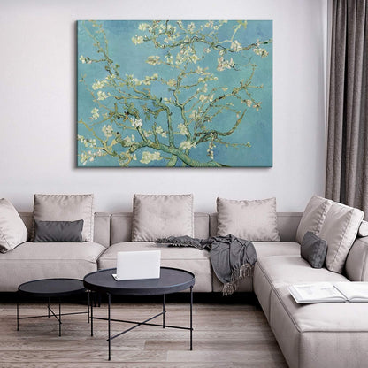 Brusheslife Almond Blossom Art: Van Gogh's Floral Masterpiece on Canvas