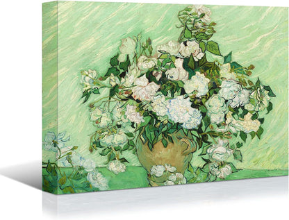 Brusheslife Canvas Art: Van Gogh's Enchanting Flower on Table Reproduction